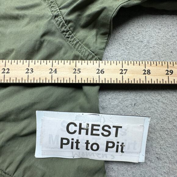 Vintage 70s US Army M-65 Fishtail Parka OG-107 Hood Jacket Small Cold Weather - Picture 6 of 16
